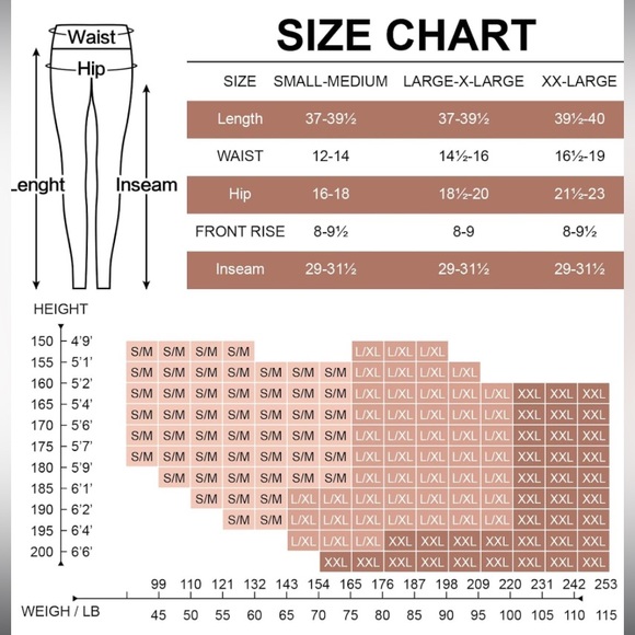 🤸‍♀️NWT 2 PACK BLISSET LEGGINGS BLACK SIZE L/XL🤸‍♀️ BUTT LIFT & TUMMY CONTROL - Picture 8 of 8